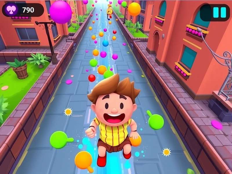 Splashy Holi Runner Game Screenshot